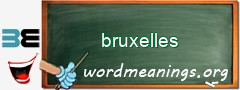 WordMeaning blackboard for bruxelles